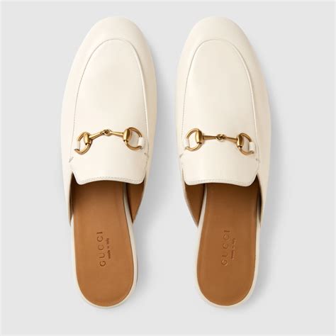 gucci slippers white|gucci princetown leather slipper women.